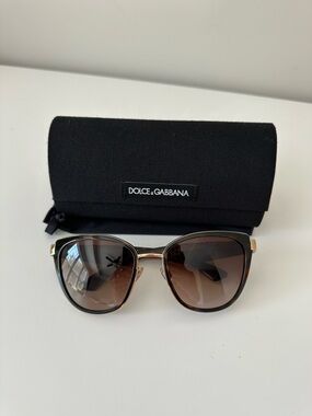 Dolce & Gabbana Brown Gradient Sunglasses